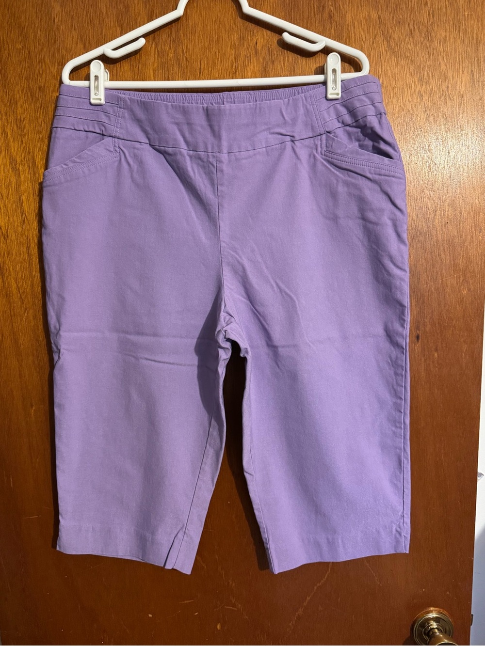 Lavender Pull-On Bermuda Shorts for Women